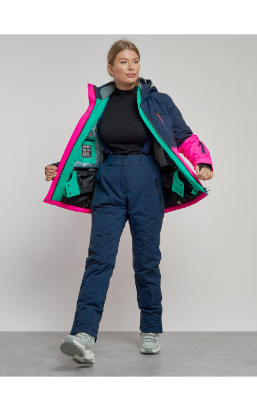 Женский горнолыжный костюм розовый зимний для спорта в Тюмени