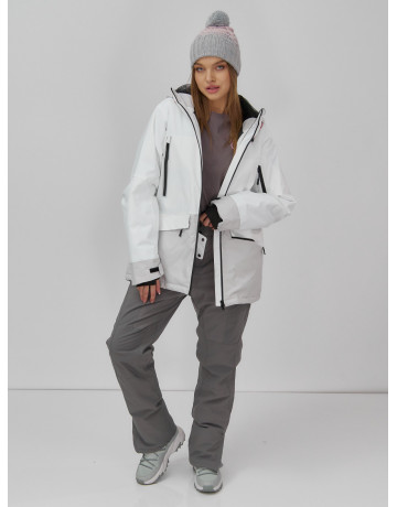 Женская горнолыжная куртка цвет белый