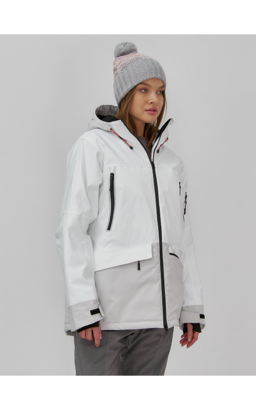 Женская горнолыжная куртка цвет белый