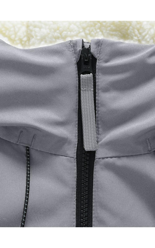 Зимняя мужская парка с капюшоном, серый, для активного отдыха в Тюмени