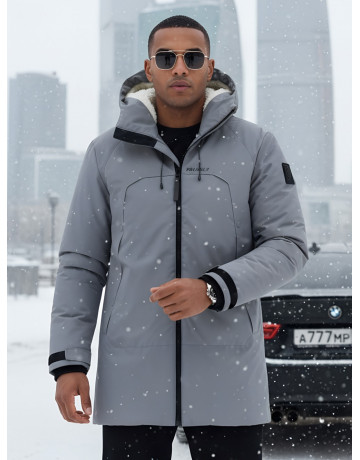 Зимняя мужская парка с капюшоном для активного отдыха