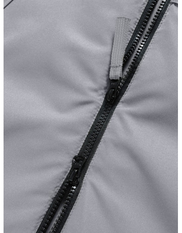 Зимняя мужская парка с капюшоном, серый, для активного отдыха в Тюмени