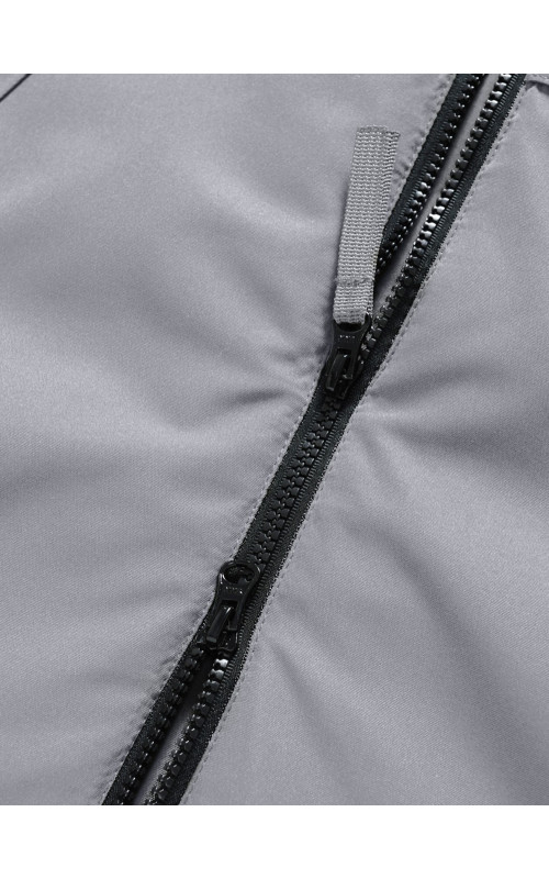 Зимняя мужская парка с капюшоном, серый, для активного отдыха в Тюмени