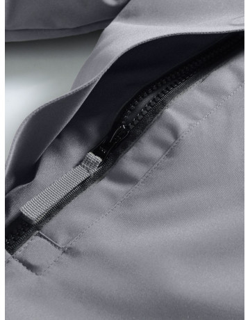 Зимняя мужская парка с капюшоном, серый, для активного отдыха в Тюмени