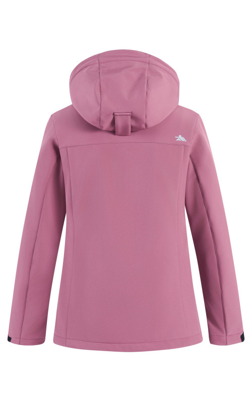 Женская спортивная ветровка с капюшоном softshell, малиновая. в Тюмени