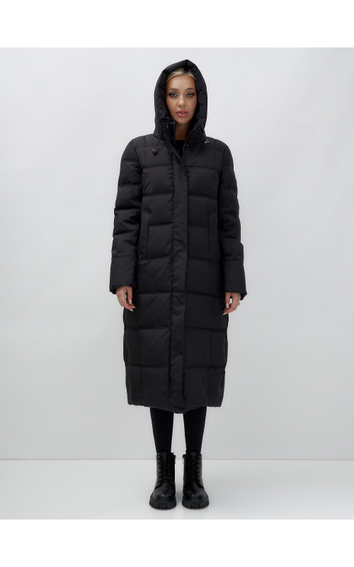 Длинный зимний пуховик для женщин.