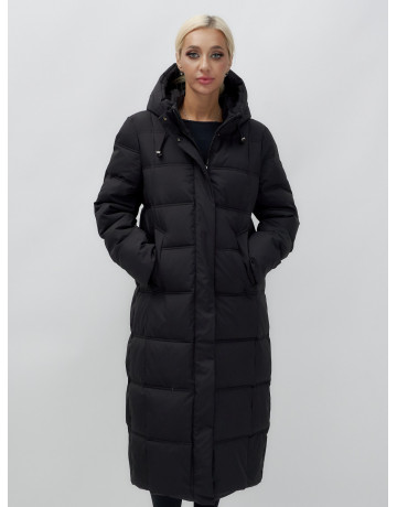 Длинный зимний пуховик для женщин.