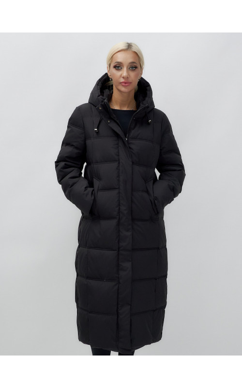 Длинный зимний пуховик для женщин.