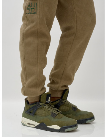 Мужской демисезонный спортивный костюм на флисе, коричневый, для активного отдыха в Тюмени