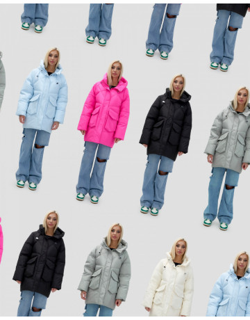 Зимняя куртка MTFORCE в стиле «летучая мышь» для активного отдыха.