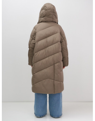 Тёплый женский пуховик с капюшоном для зимы