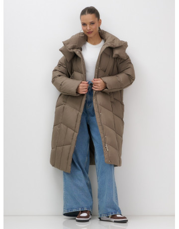 Тёплый женский пуховик с капюшоном для зимы