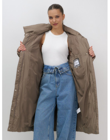 Тёплый женский пуховик с капюшоном для зимы