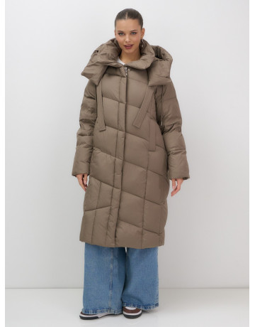 Тёплый женский пуховик с капюшоном для зимы