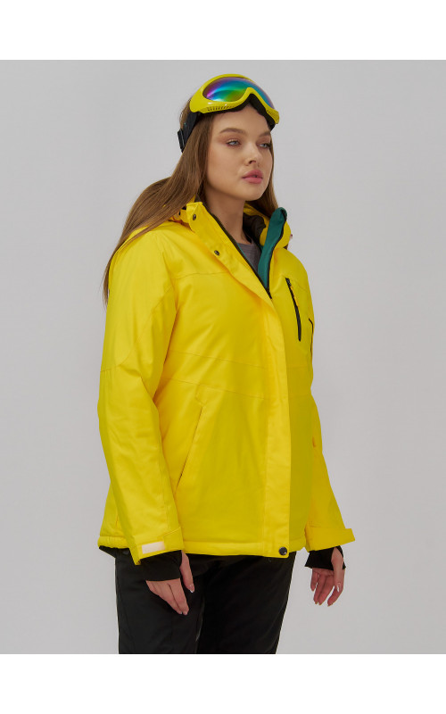 Женская горнолыжная куртка со съёмным капюшоном.