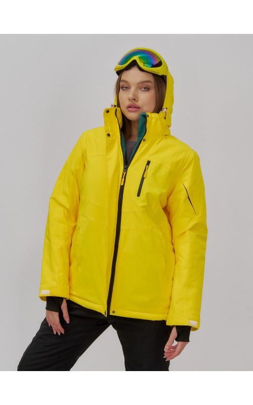 Женская горнолыжная куртка со съёмным капюшоном.