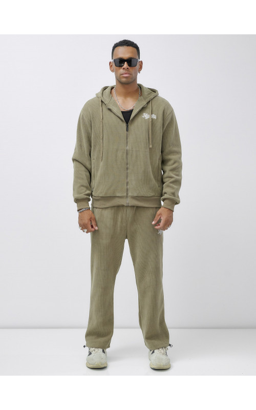 Мужской демисезонный спортивный костюм на флисе, цвет хаки, для активного отдыха. в Тюмени