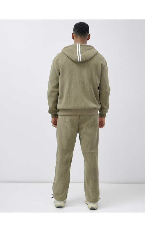 Мужской демисезонный спортивный костюм на флисе, цвет хаки, для активного отдыха. в Тюмени