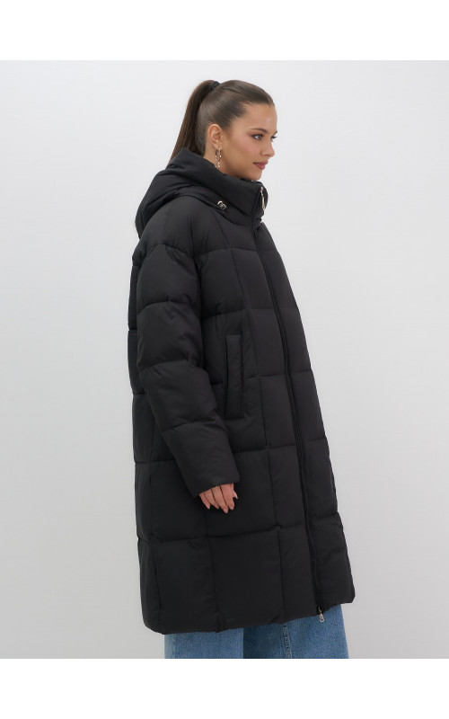 Длинный зимний пуховик для женщин