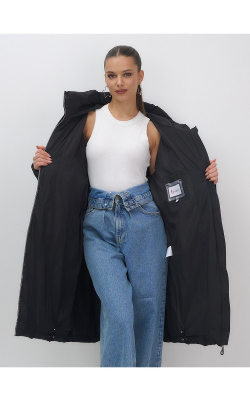 Длинный зимний пуховик для женщин