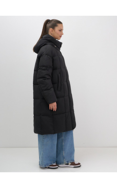 Длинный зимний пуховик для женщин