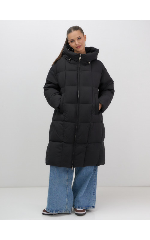 Длинный зимний пуховик для женщин