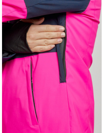 Женская розовая зимняя горнолыжная куртка
