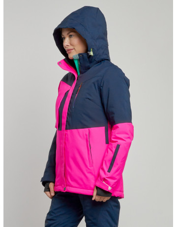 Женская розовая зимняя горнолыжная куртка
