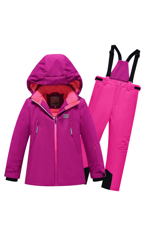 Горнолыжный костюм для девочек, зимний, размерный ряд 140–170.