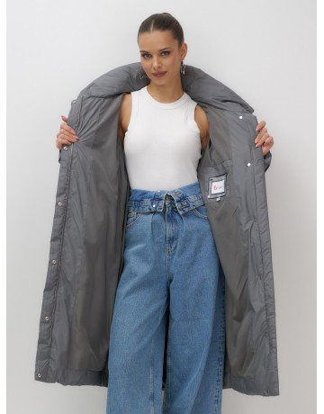 Длинный зимний пуховик для женщин с капюшоном