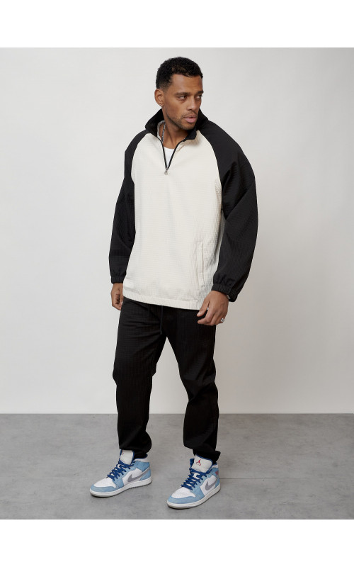 Мужской спортивный костюм модный, чёрный, для спорта. в Тюмени