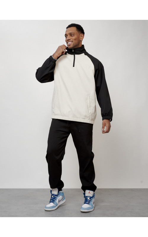 Мужской спортивный костюм модный, чёрный, для спорта. в Тюмени