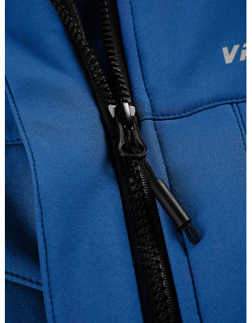 Женская спортивная ветровка с капюшоном softshell, синяя, для активного отдыха в Тюмени