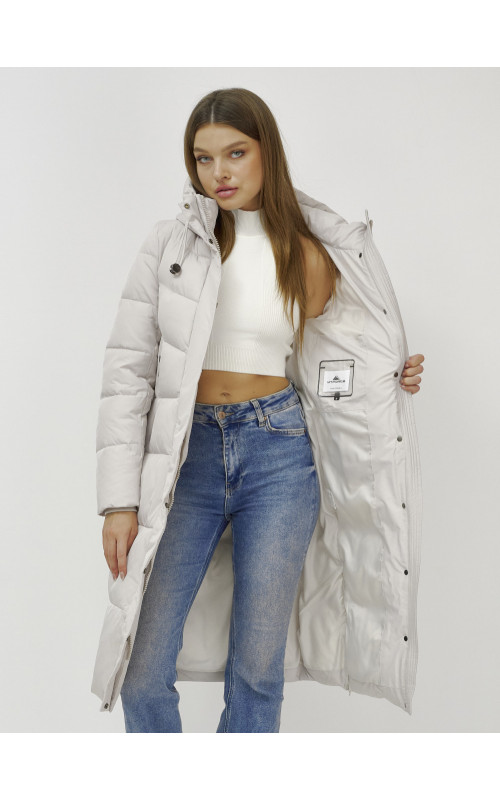 Длинный зимний пуховик для женщин