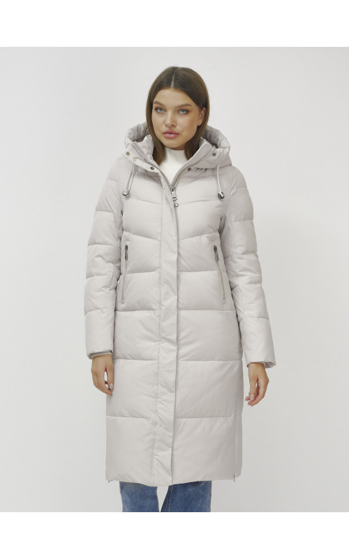 Длинный зимний пуховик для женщин