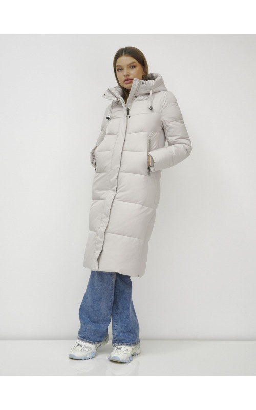 Длинный зимний пуховик для женщин