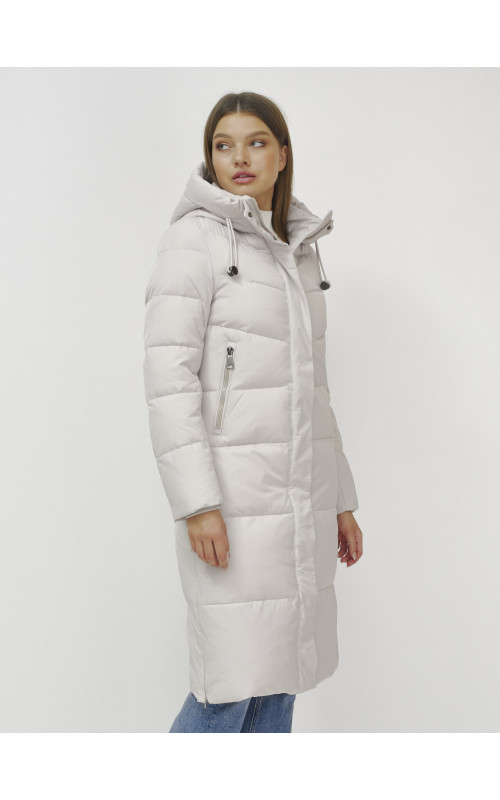 Длинный зимний пуховик для женщин