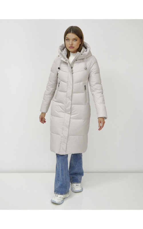 Длинный зимний пуховик для женщин