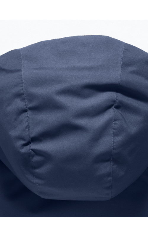 Зимняя мужская парка с капюшоном, тёмно-синего цвета. в Тюмени