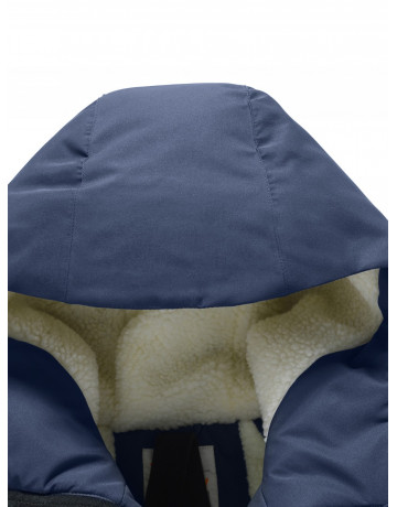 Зимняя мужская парка с капюшоном, тёмно-синего цвета. в Тюмени