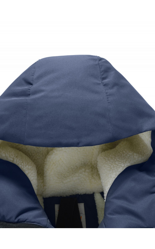 Зимняя мужская парка с капюшоном, тёмно-синего цвета. в Тюмени