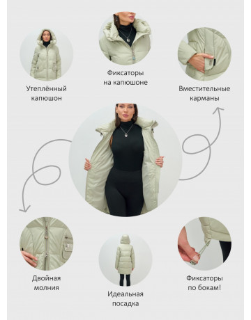 Зимняя куртка с капюшоном для женщин и подростков.