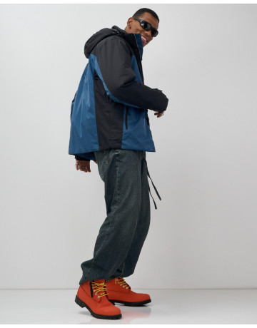 Мужская зимняя горнолыжная куртка синего цвета для спорта в Тюмени