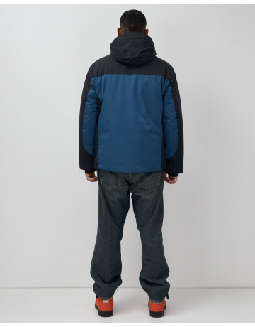 Мужская зимняя горнолыжная куртка синего цвета для спорта в Тюмени