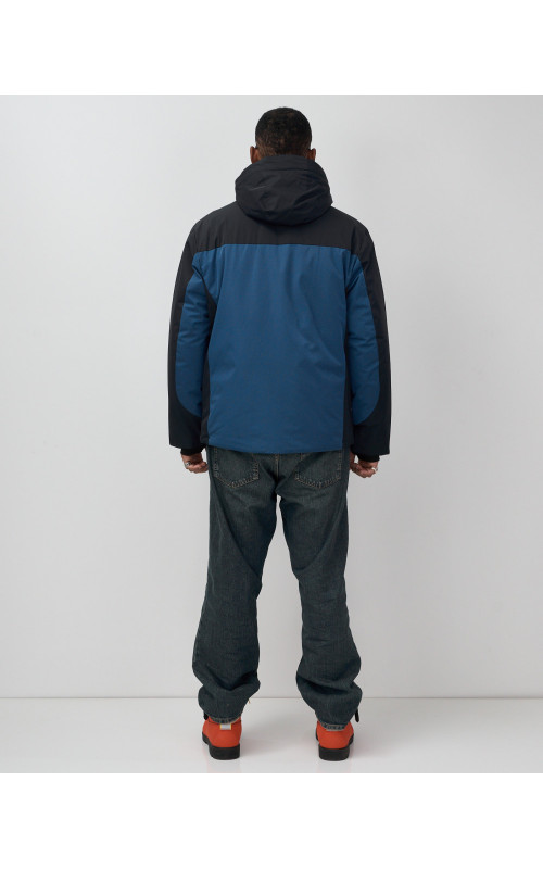 Мужская зимняя горнолыжная куртка синего цвета для спорта в Тюмени