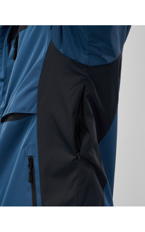 Мужская зимняя горнолыжная куртка синего цвета для спорта в Тюмени