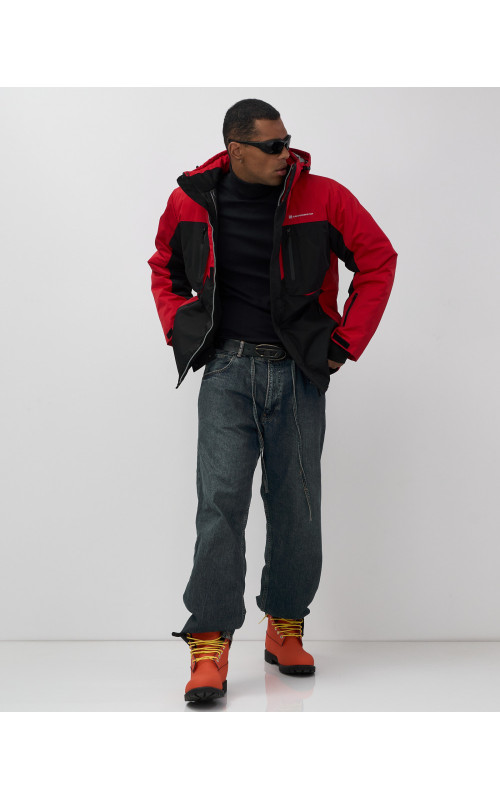 Мужская горнолыжная куртка, зимняя, красная. в Тюмени