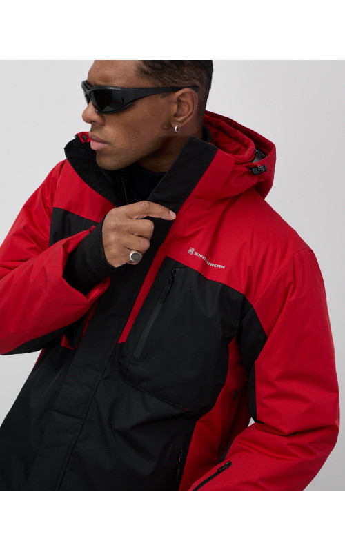 Мужская горнолыжная куртка, зимняя, красная. в Тюмени