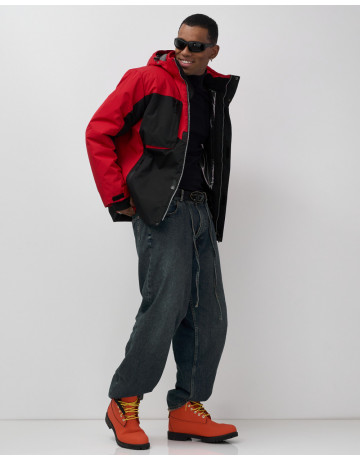 Мужская горнолыжная куртка, зимняя, красная. в Тюмени