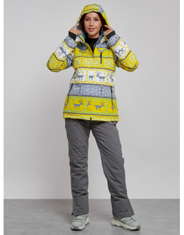 Женский горнолыжный костюм зимний.